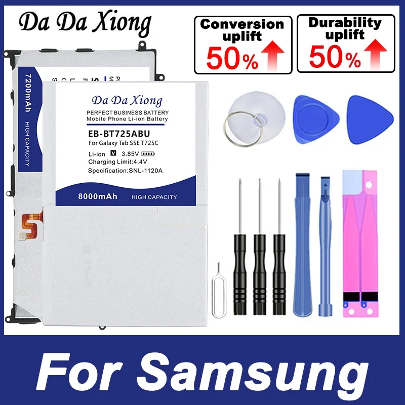Eb-Bt825Abe T4800C Batteria Per Samsung Galaxy Tab A2 S3 3 S4 S5E A7 7.7 8.0 8.4 8.9 9.7 10.5 Pollici Gt-P6800 Sm-T310 P7310 Lite