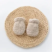 Autumn Winter Thicken Warm Gloves for Newborn Baby Mittens Kids Boy Girl Plush Anti-scratch Face Gloves Accessories 2