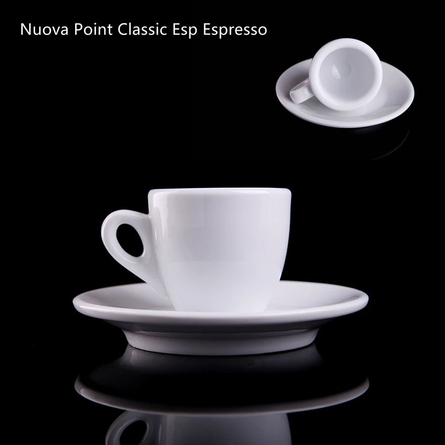 Nuova Point Esp Espresso Tazza New Point Esp Set Di Tazze E Piattini Per Caffè Espresso Livello Competitivo Professionale Tazza Da Caffè Spessa Tazza 
