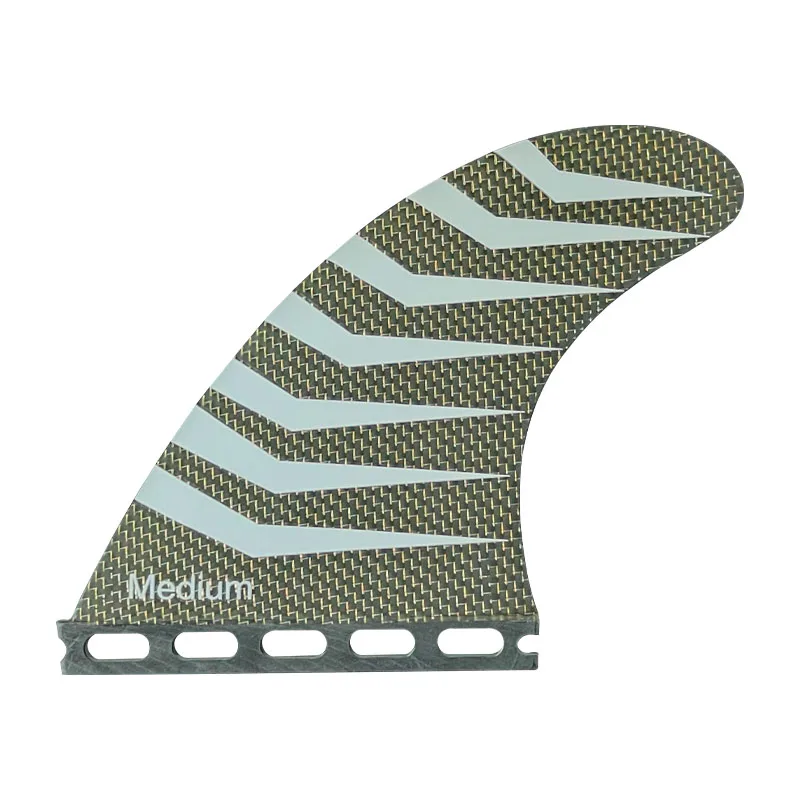Surfboard Fins NEW FUTURE M-Ultralight Golden Carbon &Epoxy Resin Composite Composite Release System/Corrosion-Resistant surfboard fin