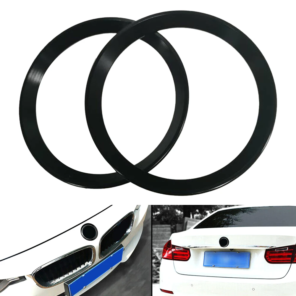 

Аксессуары для экстерьера автомобиля, отремонтированные детали, переднее, заднее, с логотипом, окружающее кольцо для BMW 3, 4, серия, диаметр 82 мм/74 мм, глянцевый черный