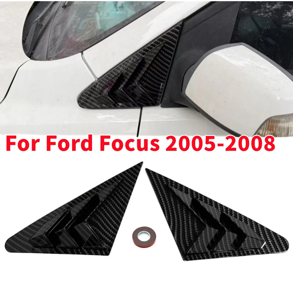 2 Pezzi per Ford Focus 2005 2006 2007 2008 Copertura Finestrino Anteriore Laterale Griglia di Ventilazione Trim Scoop Accessori in ABS