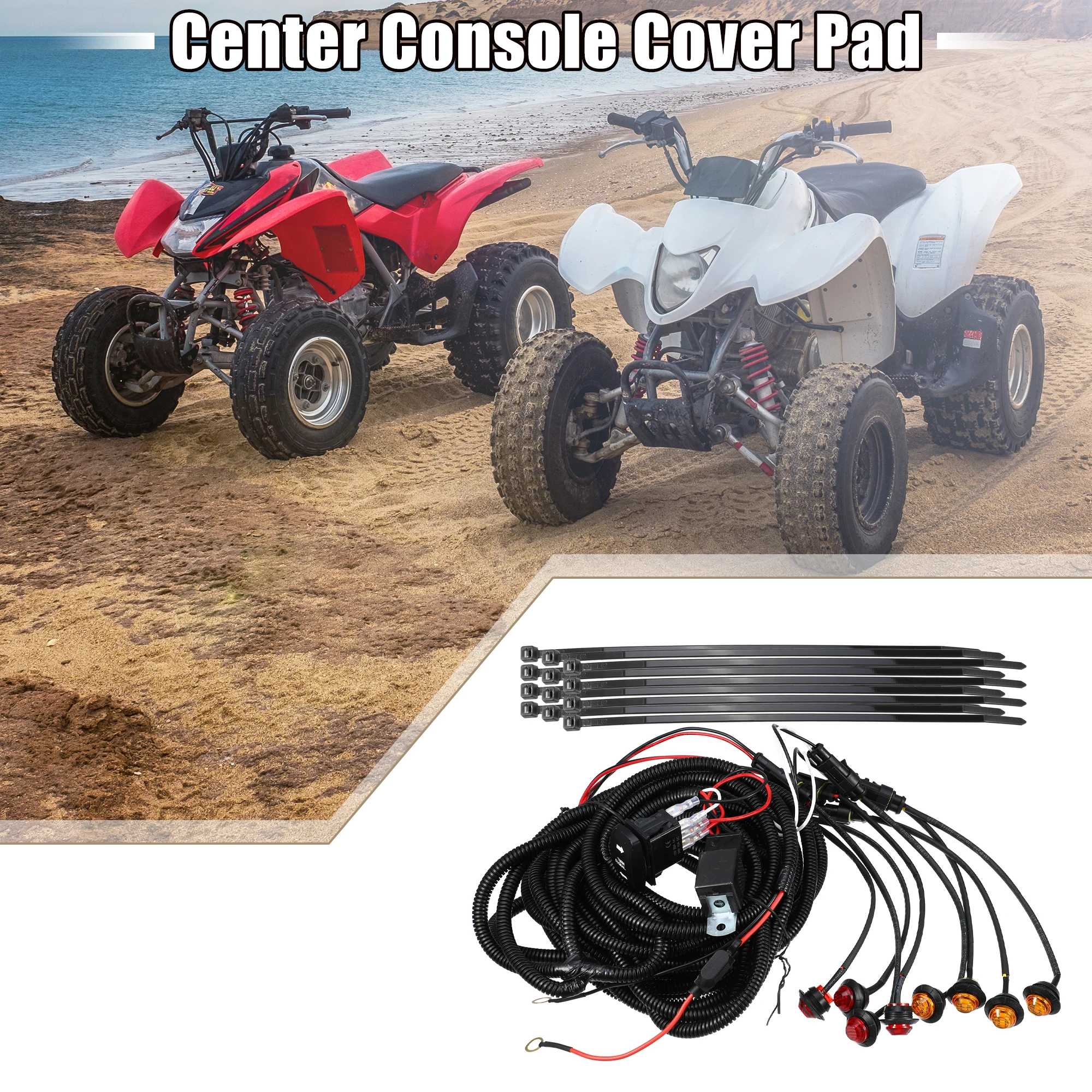 

Поворотники Motoforti, уличный легальный комплект с клавишным переключателем, сигнал поворота, реле поворота, предохранитель для UTV ATV