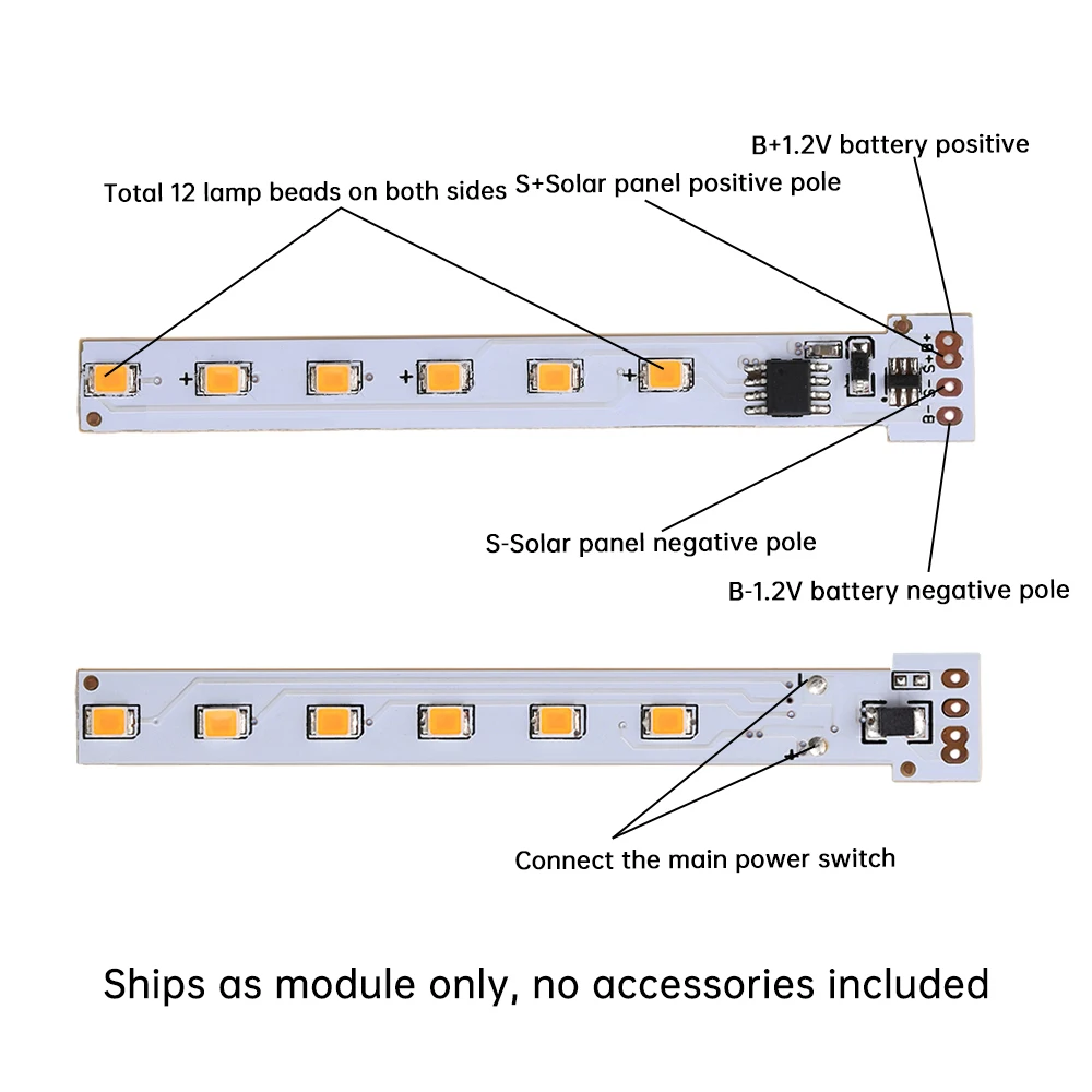 1.2V Solar 12LED Flame Light Lamp Board Solar Candle Light Circuit Board Candle Lamp Control Drive