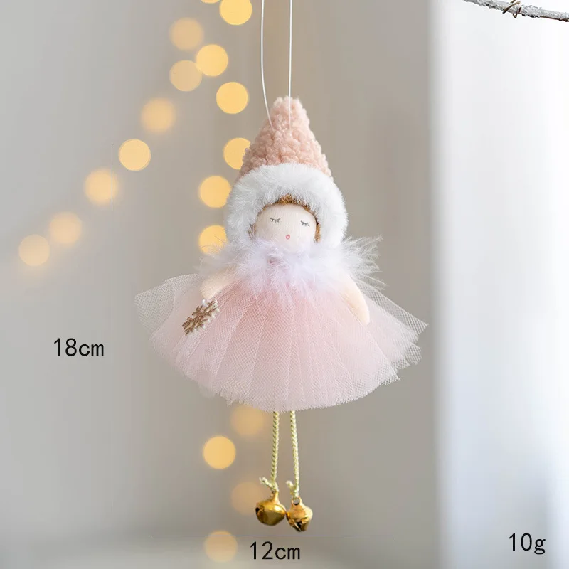 2023 Christmas Angel Girl Pendant Snow Veil Skirt Cute Girl Christmas Tree Decoration Pendant Christmas Home Decoration 2024