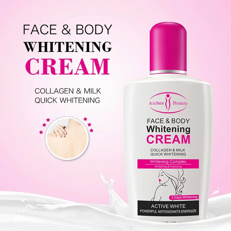 Body Lotion moisturising lotion whitening body cream whitening cream body lotion brightening cream body care whitening serum brightening body cream body skin care cream Whitening Moisturizing Dark Skin Bleaching Collagen Milk Face Body Cream Skin Care Leg Arm Lightening Smooth