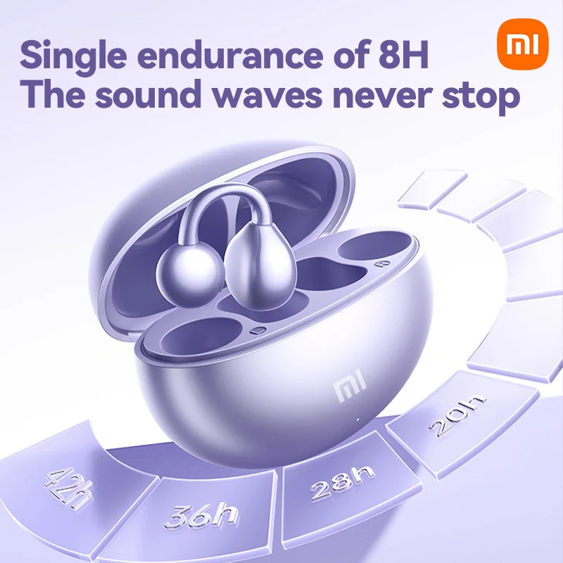 XIAOMI M79/M91 Ear Clip Wireless Earphone Open Ear Sport Bluetooth5.4 Headphone Touch Control ENC Noise Cancelling Headset wireless earbuds
