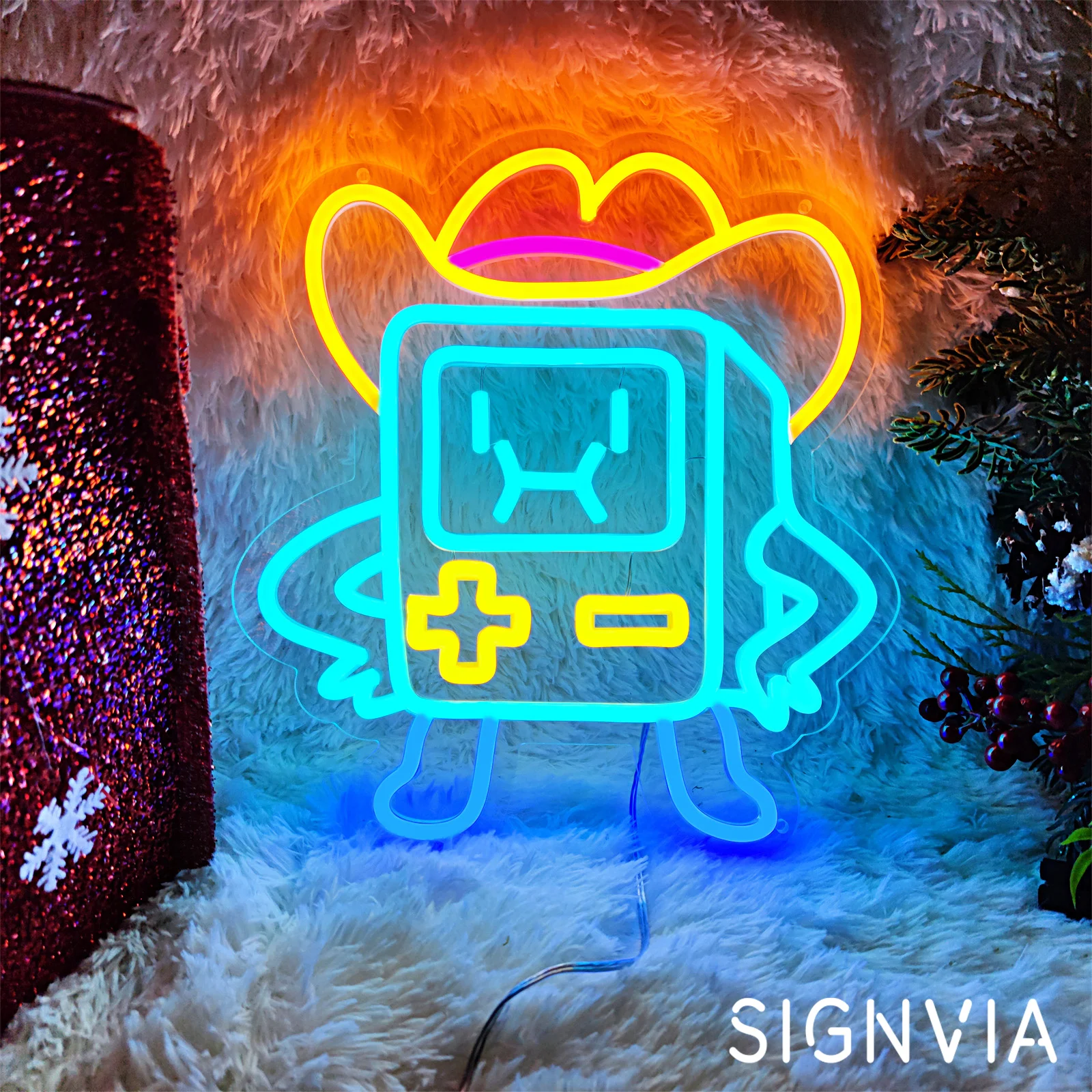

Robot Neon Sign Light for Baby Living Room Decor Neon Signs for Kid’s Room Birthdays Gifts Gaming Room Wall Decoration Neon Lamp