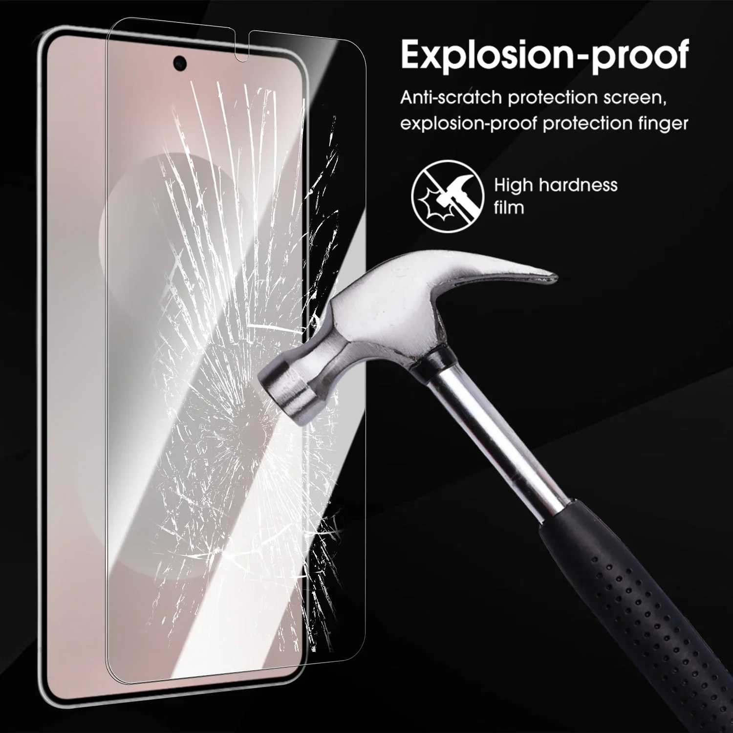 Premium Tempered Glass Screen Protector with Camera Lens Film