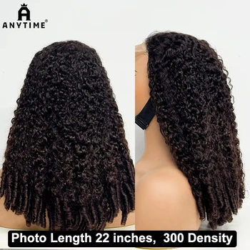 Parrucche per capelli umani ricci birmani senza colla 5x5 densità 300% Parrucche per capelli umani 12A doppie disegnate con struttura rimbalzante per le donne nere