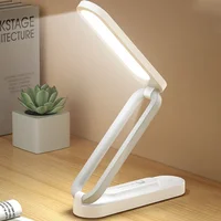 Eye Protection LED Folding Desk Lamp 3-Level Dimming Lighting Table Lamps Reading Bedside Living Bedroom Charging Night Light 2