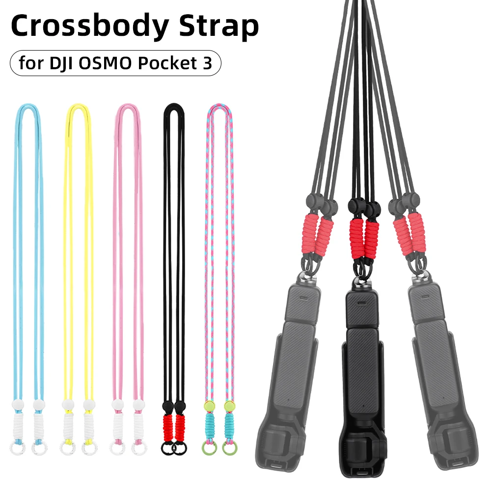 Crossbody Strap for DJI Osmo Pocket 3 Handheld Gimbal Camera Lanyard Sports with 1/4 Screw anti-lost rope Accessories