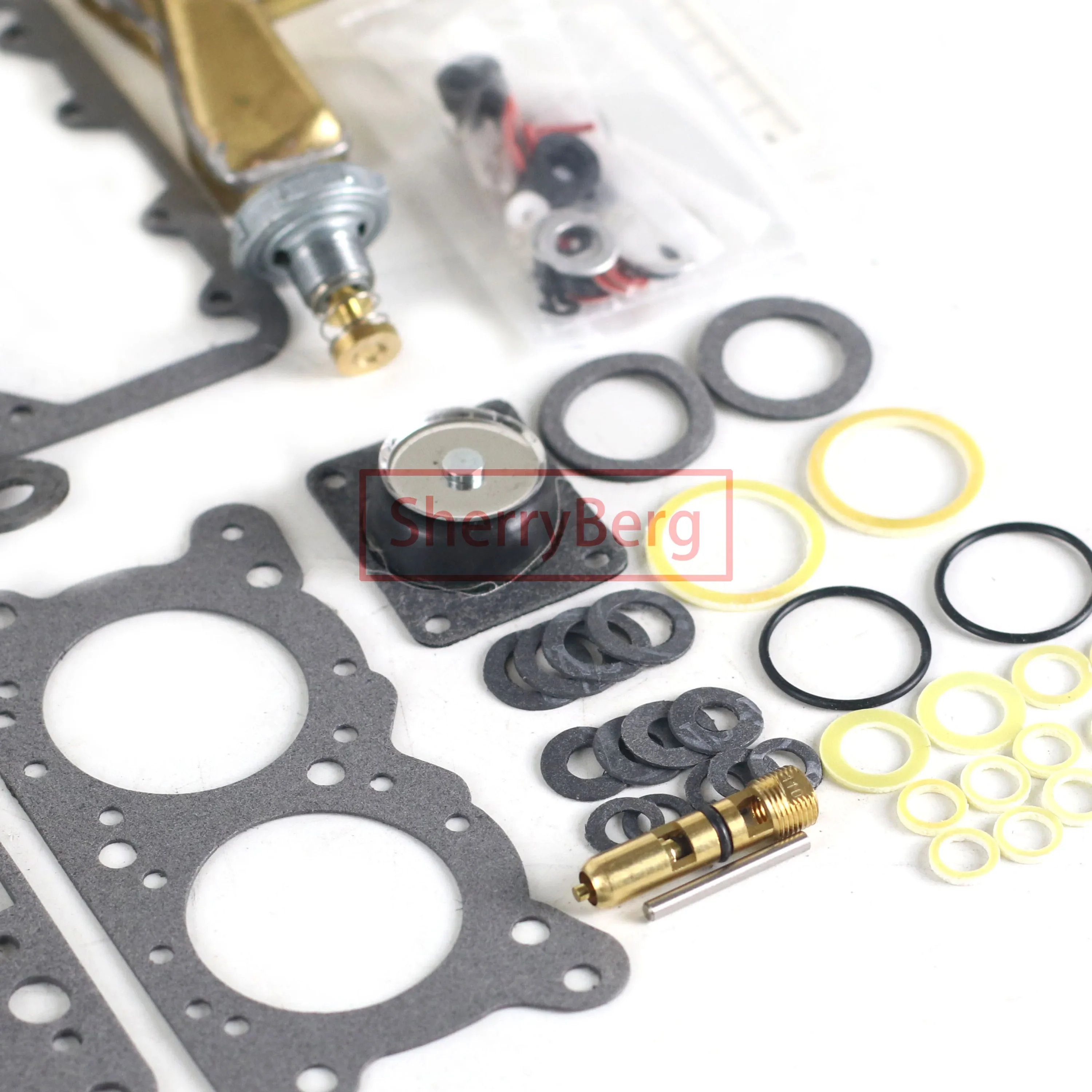 Carburettor Gasket Set for Holley 2300 2 Barrel Carburetor Repair Rebuild Kit 500 CFM 4412 NEW BRASS FLOAT 15879 SherryBerg