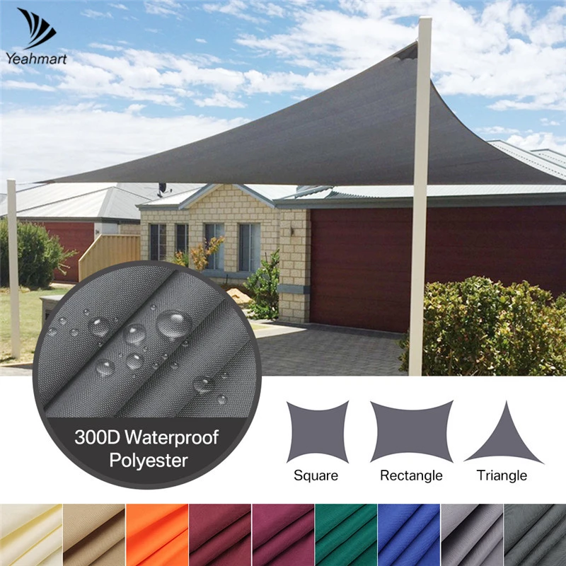 300D 280GSM Sun Shade Sail Waterproof Outdoor Top Canopy Patio UV Fabric