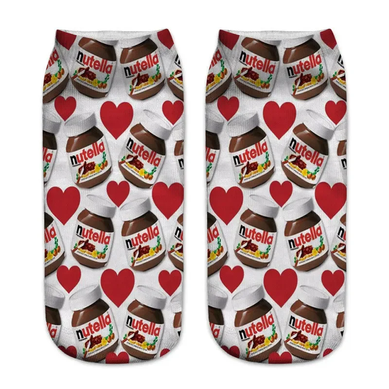 Women's Cute 3D Food Print Cartoon Dessert Socks - Fun & Unique Gift