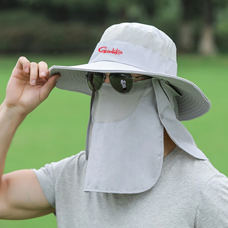 Description Picture 4 of item2023 Man Cap Fishing Sun Hat Foldable Outdoor Climbing Spring Summer Hat UV Protection Sunshade Hat Big Eaves Adjustable Hats