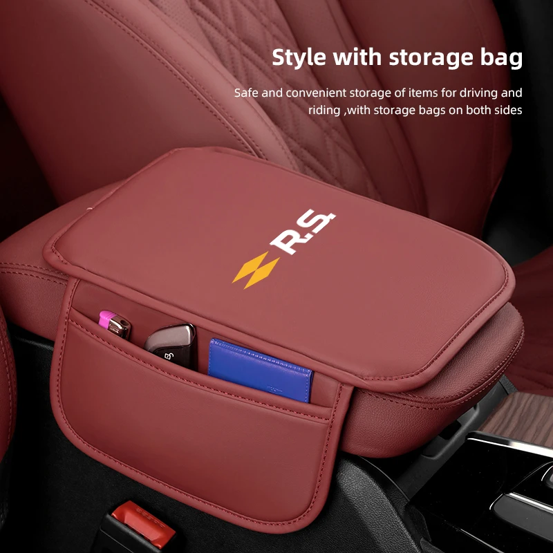 Car Center Console Bracciolo Box Protector Pad Storage Box Cover Pad Per Rs Renault Clio Megane 2 3 4 Kwid Trafic Zoe Scenic