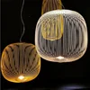 Nordic Remote Foscarini Spokes LED Pendant Lights Industrial Lamp Bird Cage Chandelier Dining Room Living LOFT LED Hanging Lamp 6