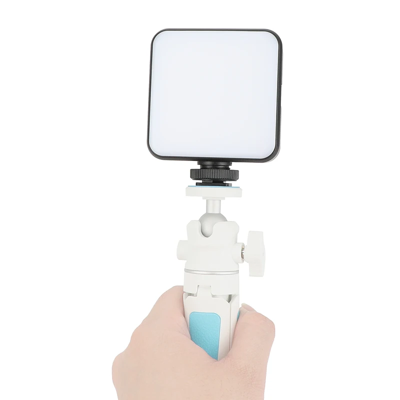 Mini RGB LED Video Fill Light 2500-9000K with Shoe Mount for Camera Tripod Phone