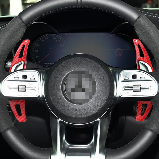 Carbon Fiber Car Steering Wheel Shifter Paddle For Mercedes Benz