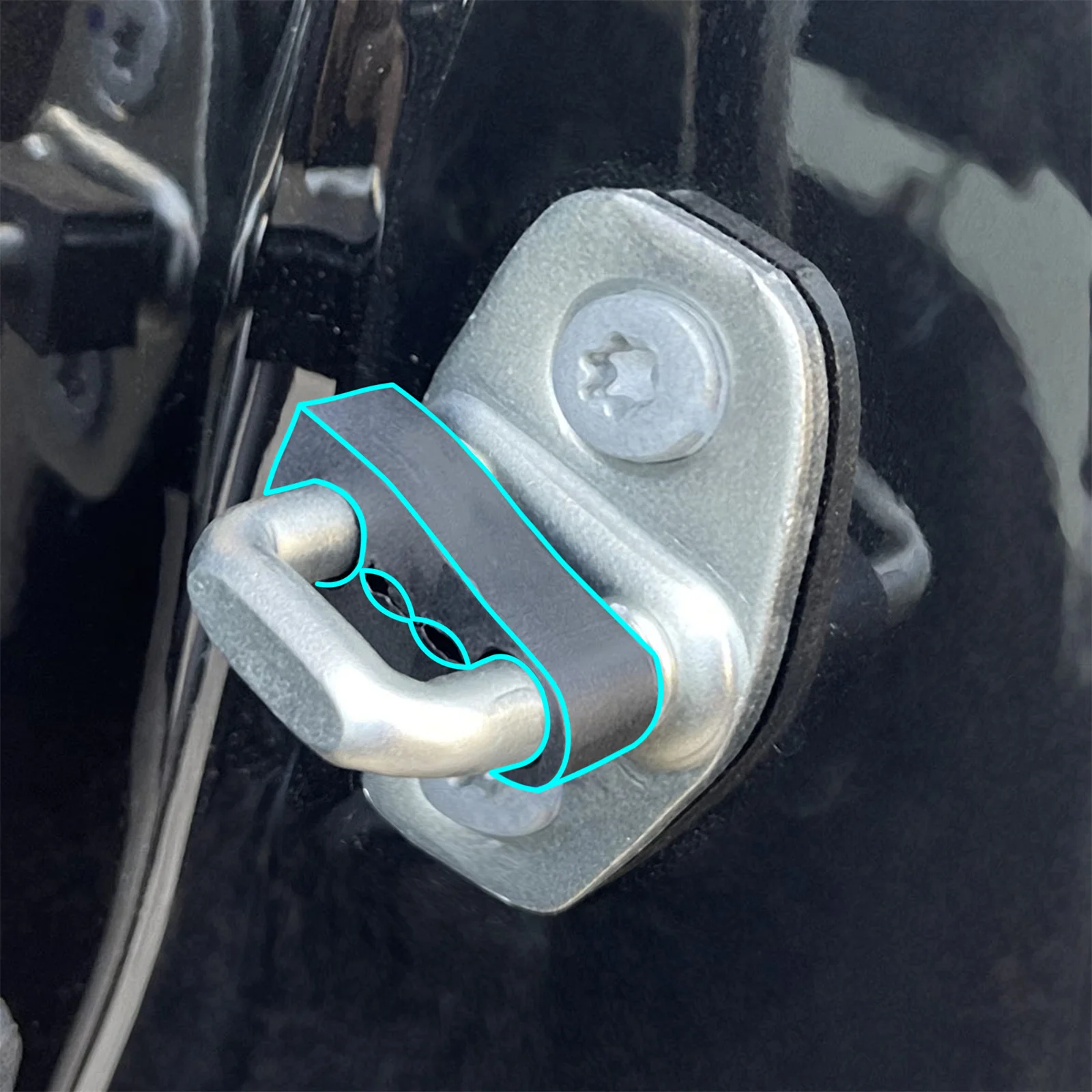 Sound Damper Door Locker For Peugeot 208 308 508 2008 3008 5008 Partner car door lock damper car sound deadener