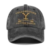 Yellowstone Dutton Ranch Baseball Cap Vintage Washed Dad Hat Distressed Sun Hat Unisex Snapback Hat Visors 1