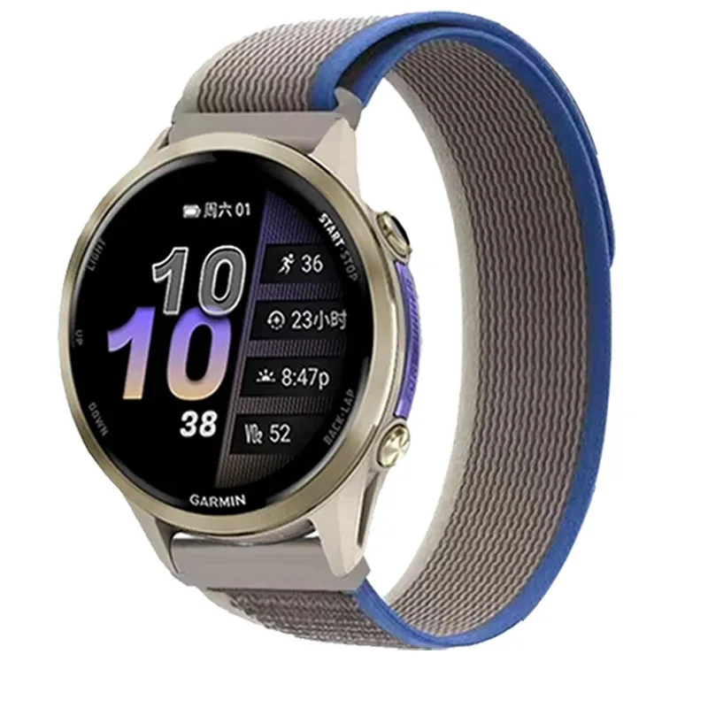 Trail Nylon Loop Strap - Durable Sports Bracelet Band, 20mm/22mm