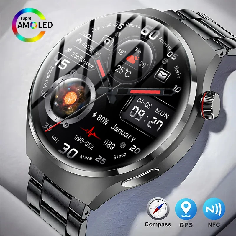 2023 Nfc Military Smart Watch Men Gps Tracker 300Mah Batteria Ultra Long Standby Compass Bluetooth Call Outdoor Sports Smartwatch