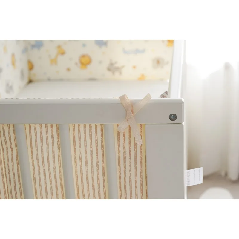 Cartoon Cotton Bumper for Baby Bed Fence Cot Bumpers Bedding Accessories Child Room Decor Infant Knot Design Newborn Cribs crib bumper