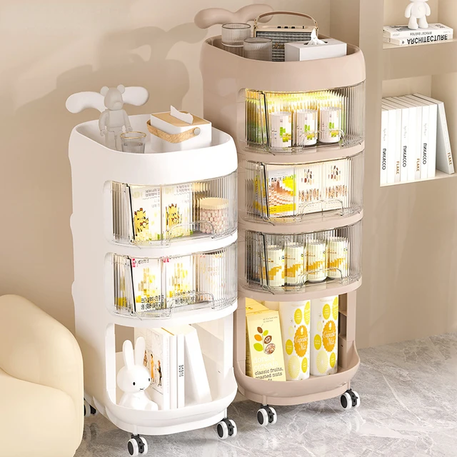 Carrito organizador de bebé con ruedas, estante de almacenamiento de  aperitivos, sistema de almacenamiento extraíble Simple, estante de acabado  de dormitorio para el hogar de gran capacidad - AliExpress