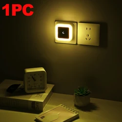 Elegant LED Atmosphere Lamp with Touch Control, Decorative Nightlight for Bedroom and Staircase (Warm Light - EU Plug)