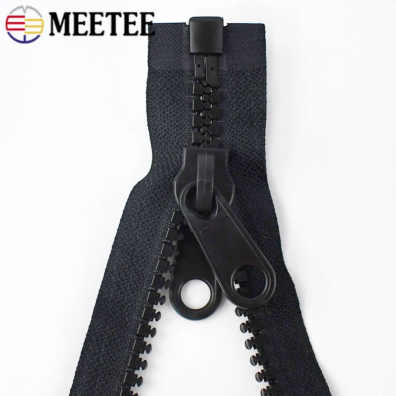 60300cm5810ResinZippersPlasticDoublesidedZipperSliderPull