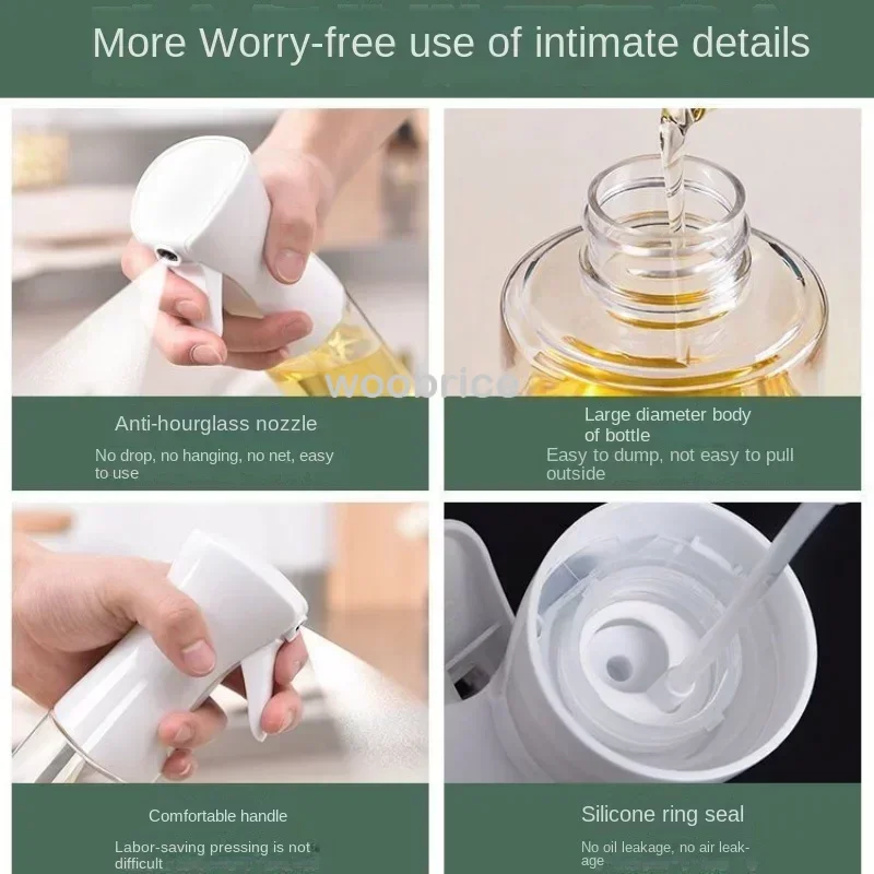 Premium Oil & Vinegar Spray Dispenser for Cooking & Baking (200/300ml)