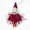 Christmas Tree Ornaments Pendant 19cm Cute Knitting Angel Doll Pendants Gifts For Kids Girls Christmas Decorations 2024 6