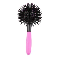 1pc New 3D Round Hair Comb Hair Brush Salon Styling 360 Degree Ball Hairdressing Tools Detangling Hair Brush Heat Resistant Comb 1