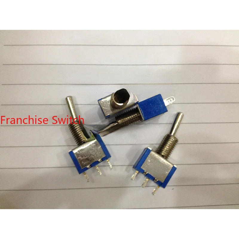 

10PCS MTS-102 Button Switch Toggle 3-pin 2-speed Micro Hole 6MM 3A 250V