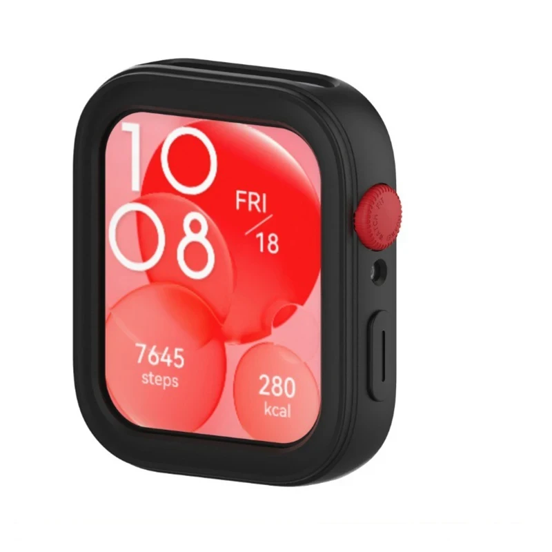Colorful Silicone Band and Soft Protector Case for Huawei Watch Fit 3 - Sporty Replaceable Accessory Set