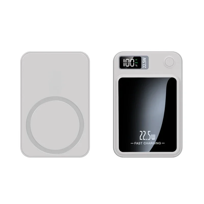 22.5W Super Fast Power Bank Portable Compact Digital Display 10000mAh Magnetic Wireless Magsafe Mobile Power Supply 5