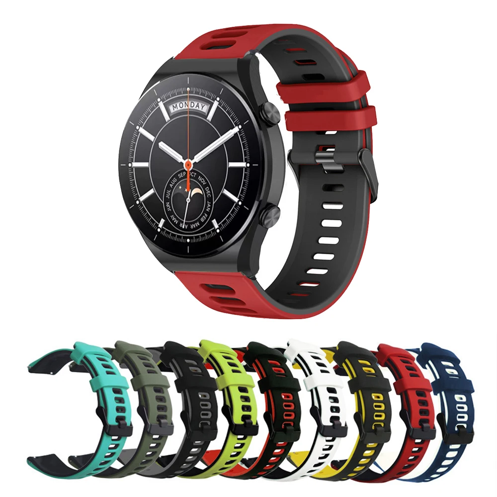 

22mm Silicone Strap For Xiami Huami Amazfit GTR 3 2E 2/Mi Watch Color Sport Bracelet For Xiaomi Watch S1 Smart Watch Band