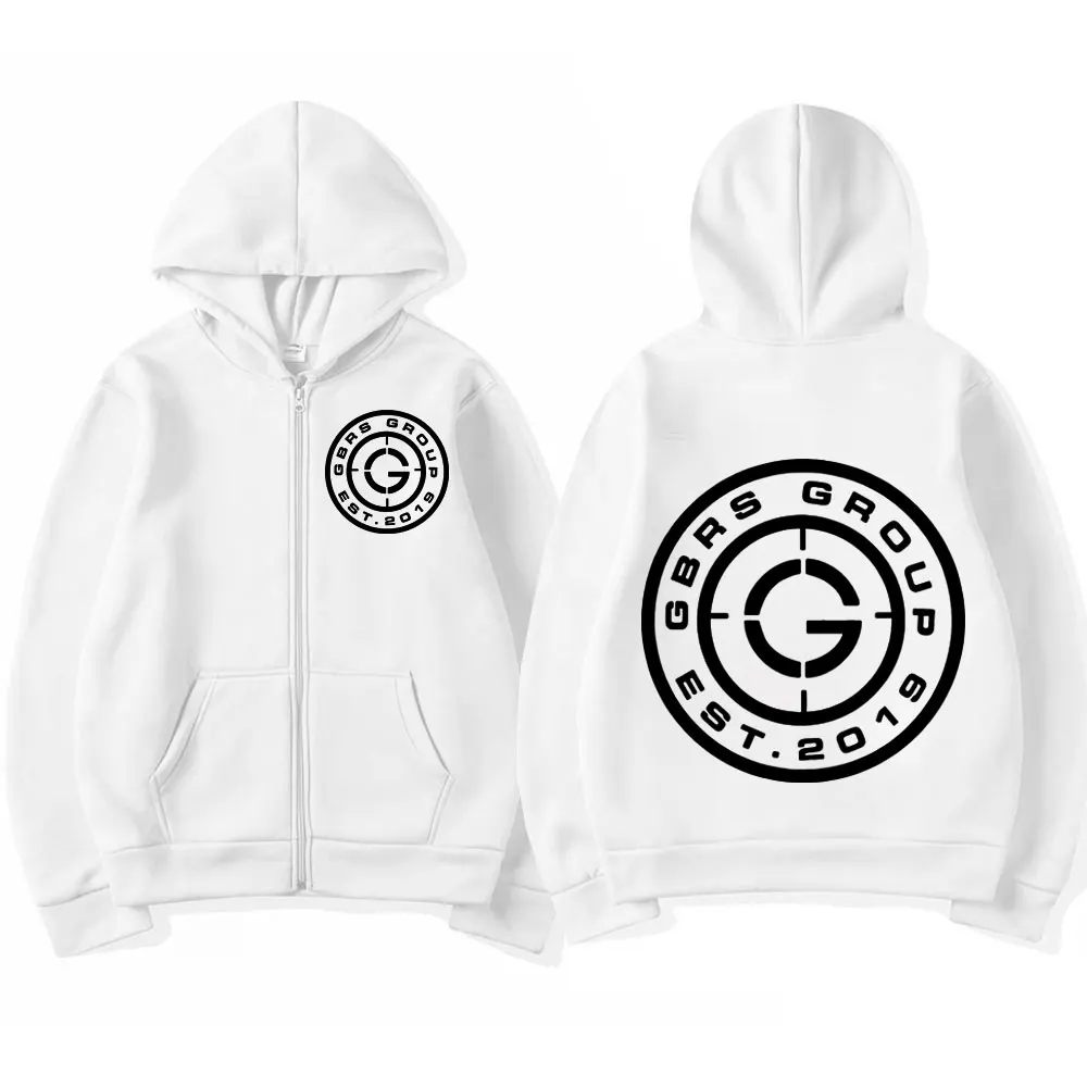Gbrs Forward Observations Group Graphic Zipper Hoodies Men Women High Street Fashion Zip Sweatshirts Trend Vintage Loose Hoodie