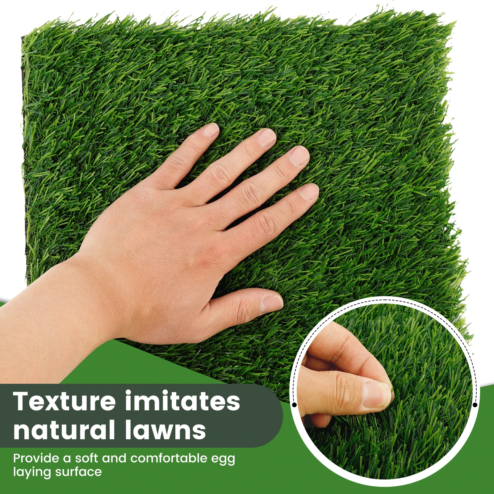 6Pcs Chicken Nesting Pads 12inch Square Chicken Laying Pads Nonslip Chicken Coop Nest Liners Soft Reusable Poultry Supplies