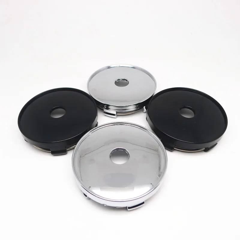 

4PCS 60mm Car Wheel Center Hub Caps Chrome No Badge Emblem Universal Dust-proof Wheel Tire Rim Hubcap Cover Replacement Parts