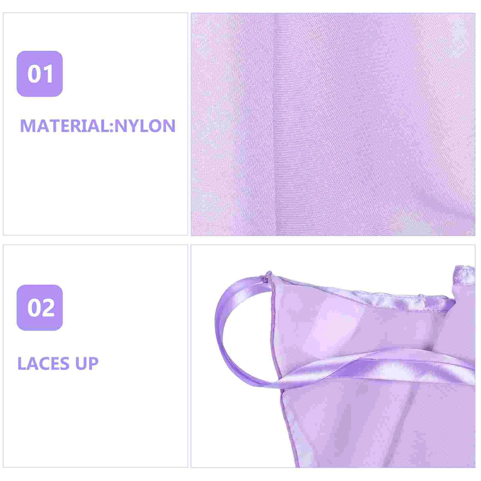 Children's Ballet Skirt Tutu for Girls Dance Costume Violets Skirts Nylon Decor