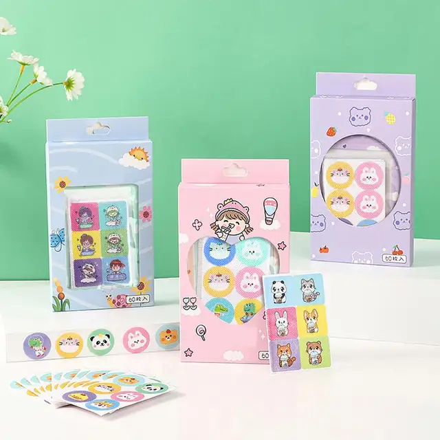 6Db Anti-Szúnyog Matrica Növény Illóolaj Szériaellenes Matricák Rajzfilm Kültéri Gyermekek Baba Szúnyogbiztos Tárgyat