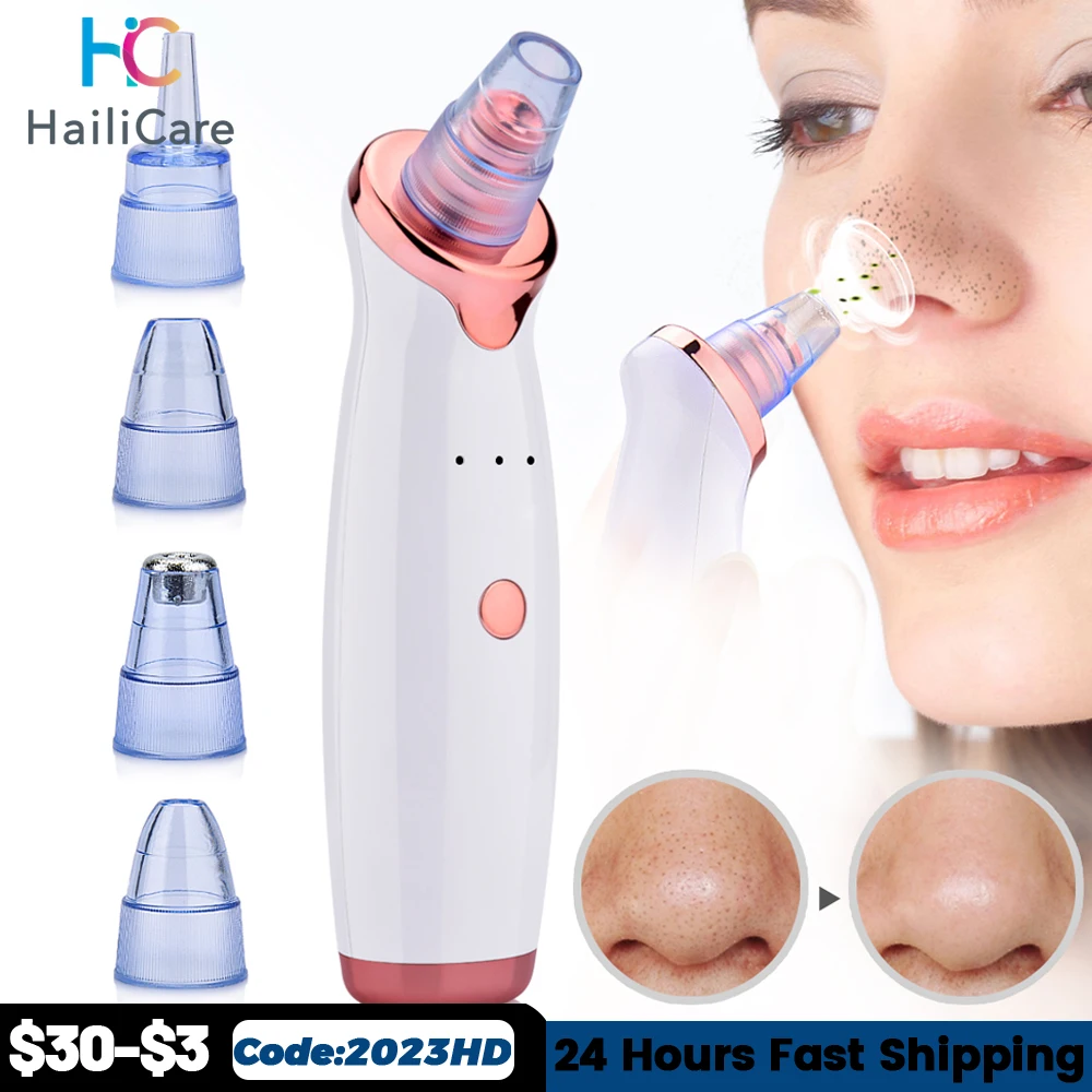 Facial Blackhead Remover Electric Acne Cleaner Blackhead Black Point Vacuum Cleaner Tool Black