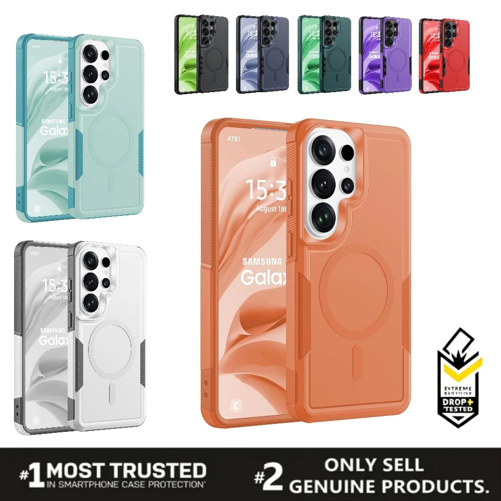 Heavy Duty Commuter Magnetic Armor Shockproof Case with MagSafe Compatibility