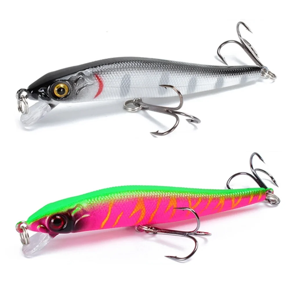 1pcs Minnow Fishing Lure 3D Eyes 8.5cm 5.8g Crankbait Wobblers Artificial Hard Bait Bass Pike Carp Fake Bait Pesca