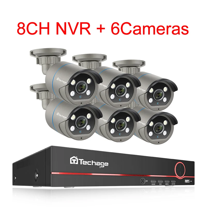 8CH NVR 6 Cameras