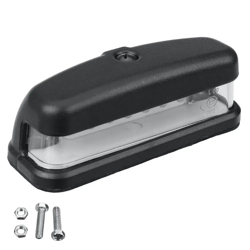 

1pc Universal 6-LED 10-30V Car Rear License Number Plate White Light Lamp Witn E11 E-Mark Approval Fit For Truck SUV Trailer