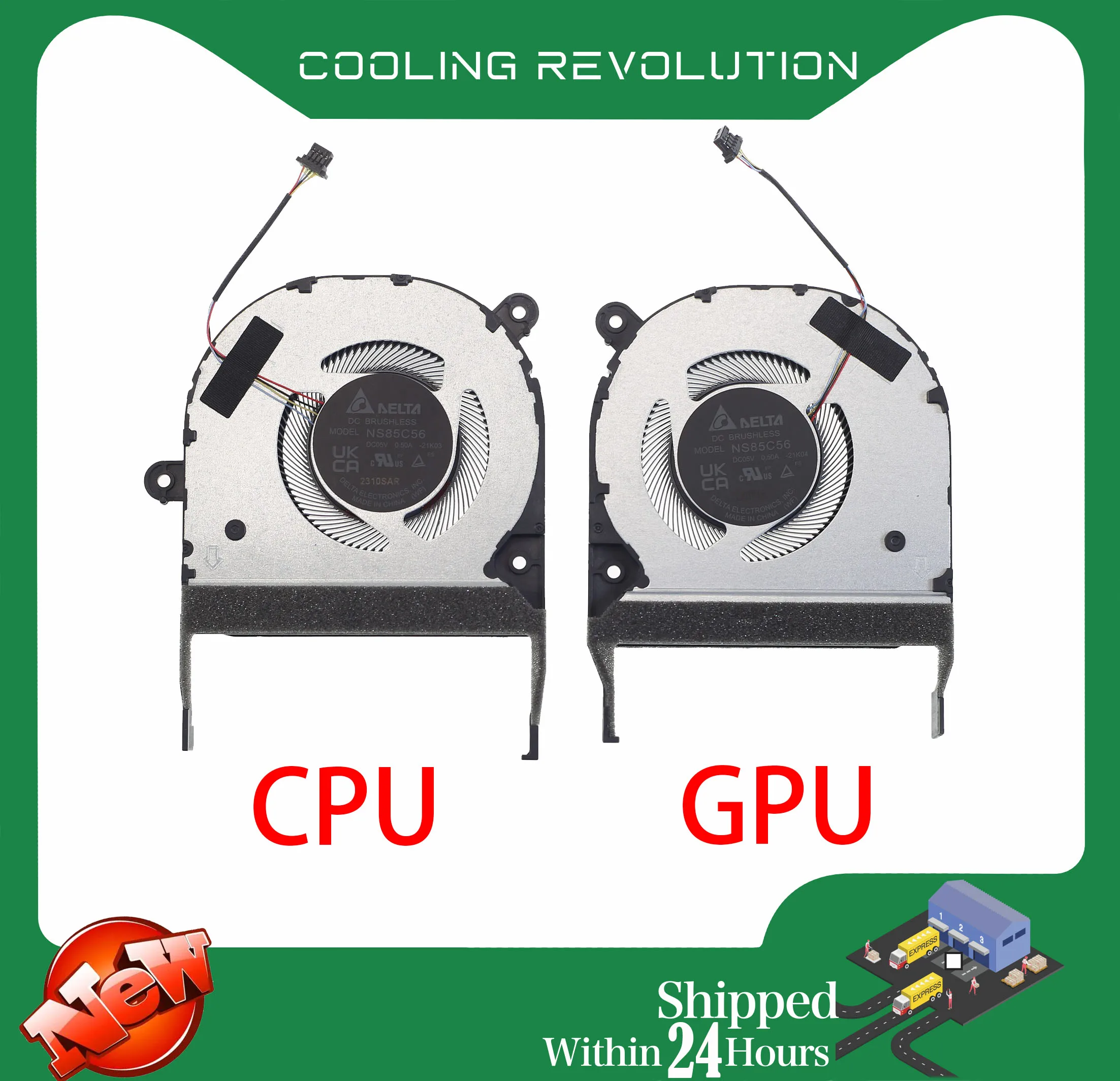 Laptop Cpu Gpu Ventilador de Refrigeração Asus Zenbook Pro 15 Ux535l Ux535lh Ux535li Oled Um535q Um530qe 13nb0rx0t01021 13nb0rx0t02023 13nb0t02023 - Imagem 2